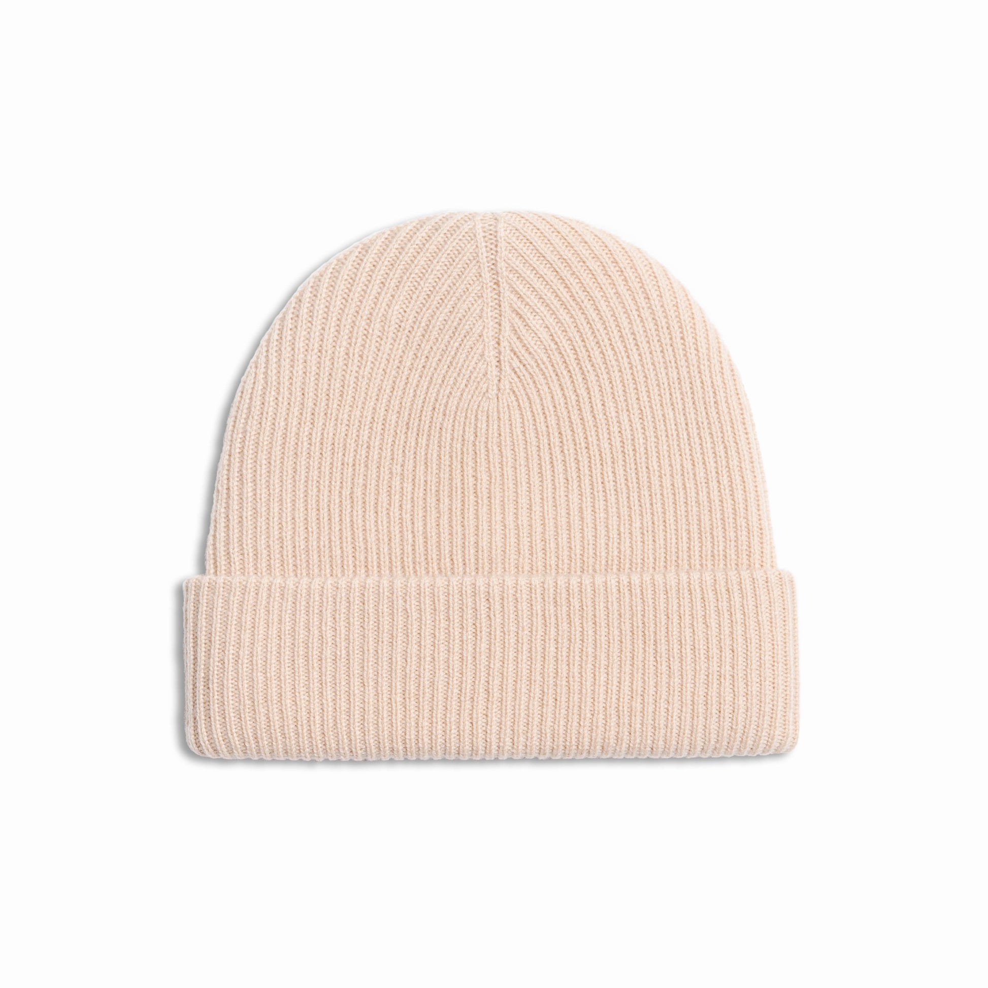 cream merino wool beanie