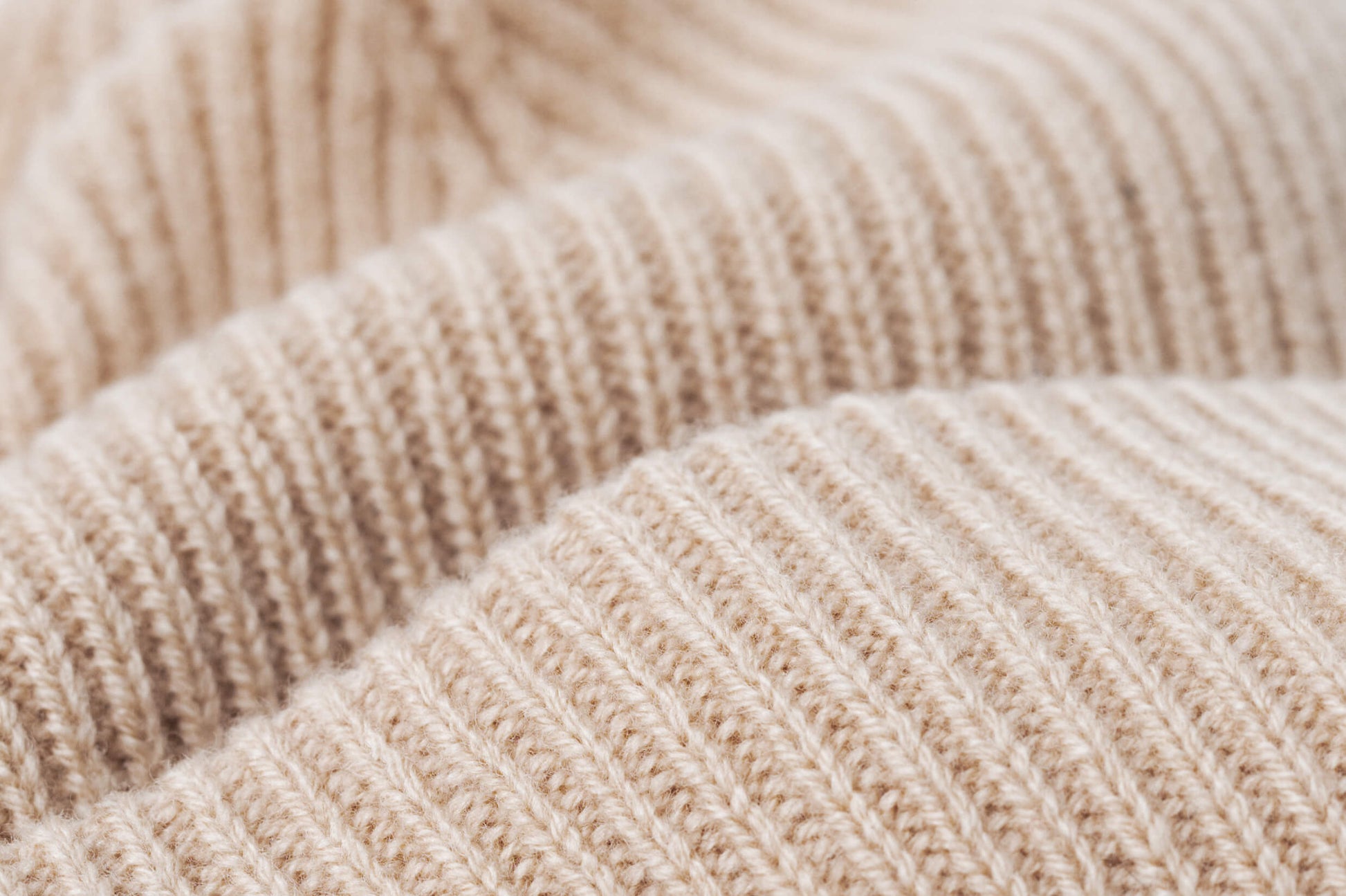 cream merino wool beanie