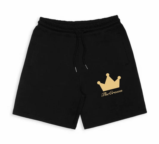 The Crown Authority Cotton Sweat Shorts - Black