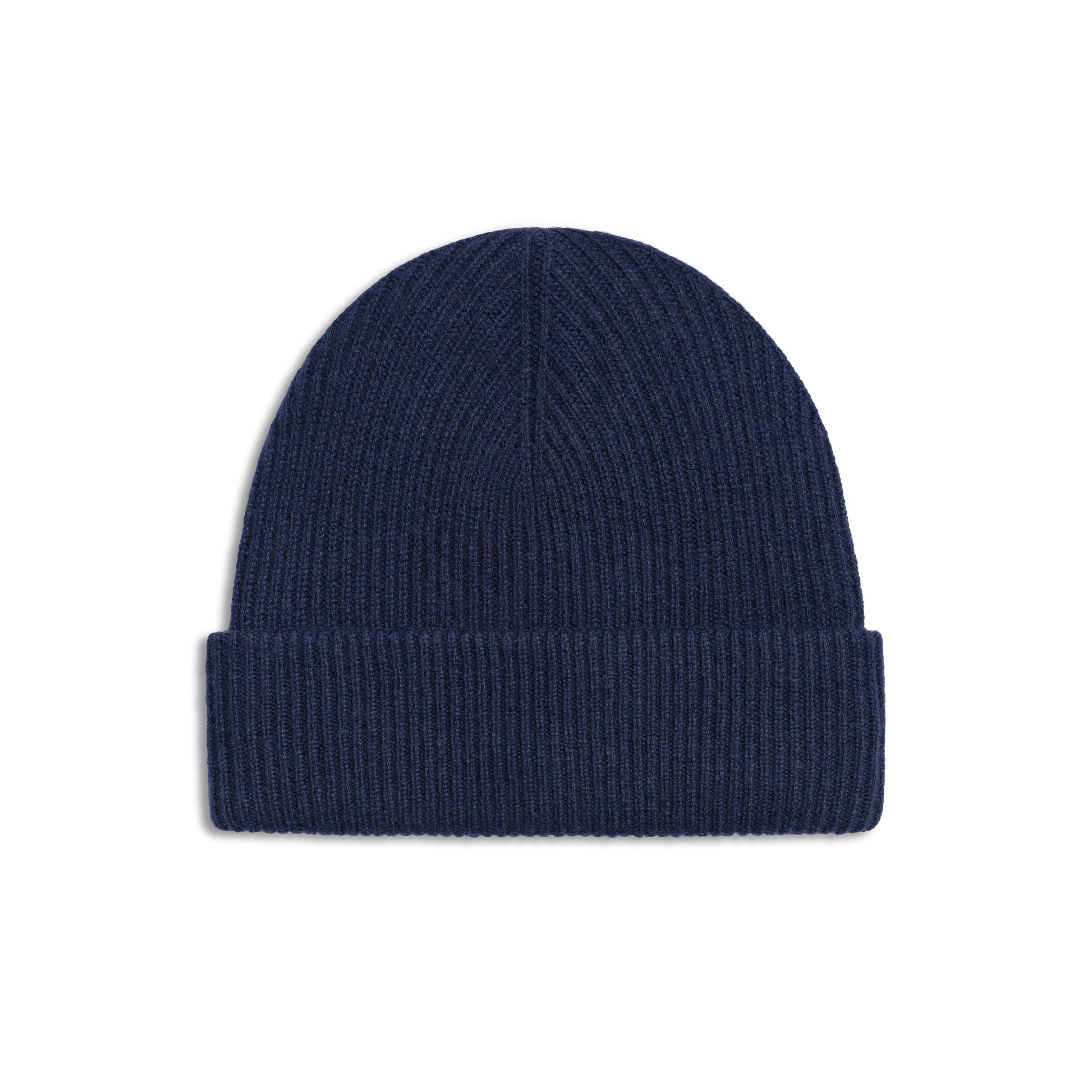 navy blue merino beanie