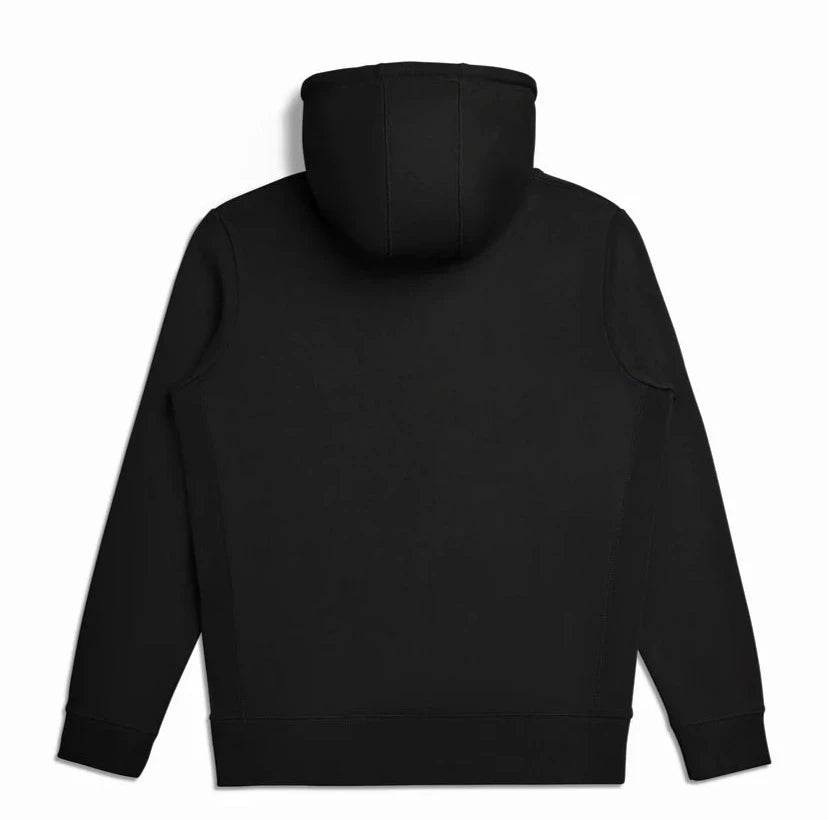 Back of black hoodie